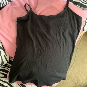 NWT XL Black Camisole w/shelf bra